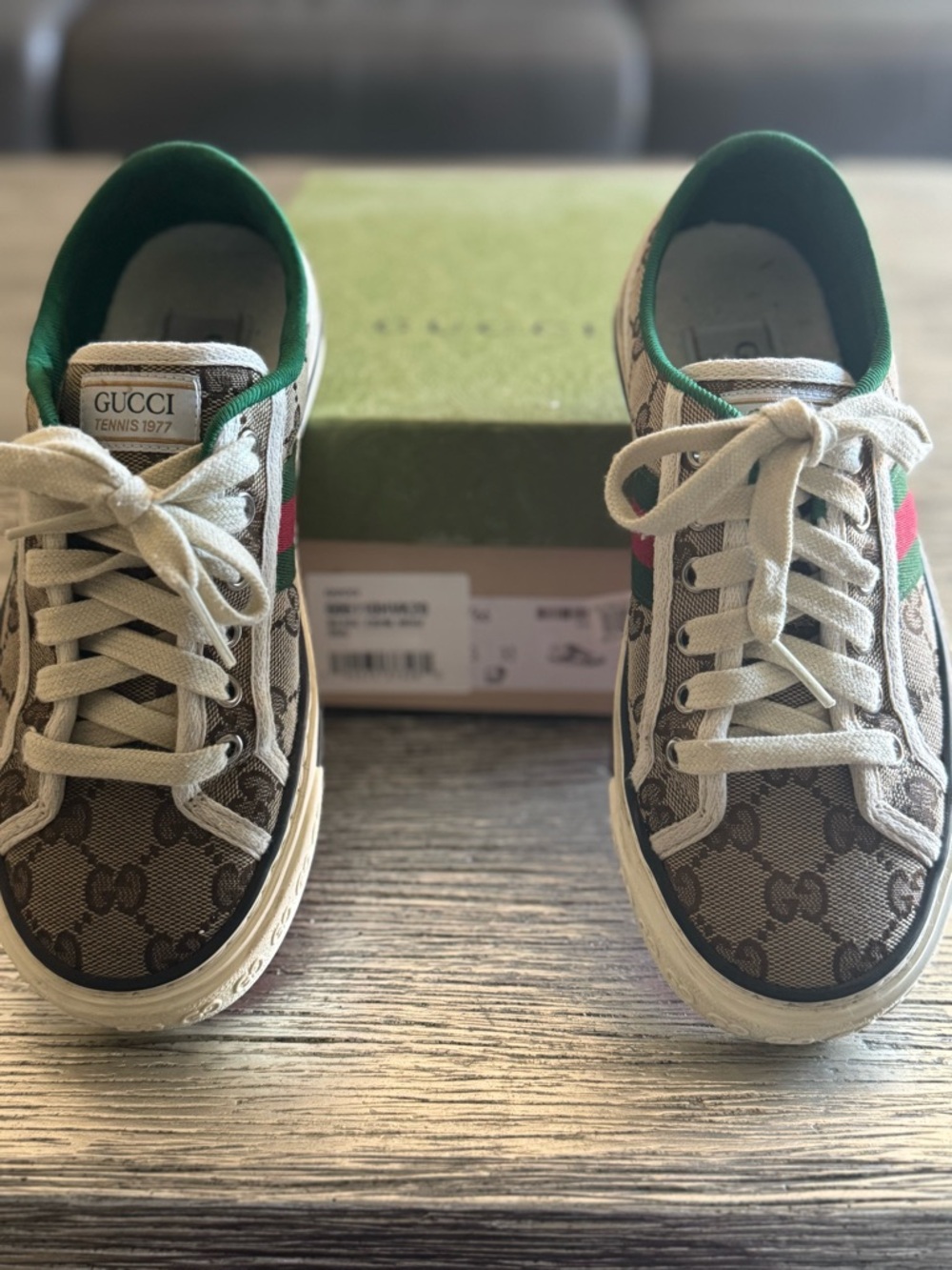 Women's Gucci Tennis 1977 sneaker size 35, Excellent Comdition - Picture 2 of 7